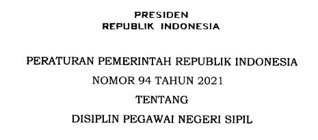 Disiplin Pegawai Negeri Sipil