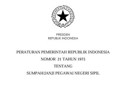 Sumpah/Janji Pegawai Negeri Sipil