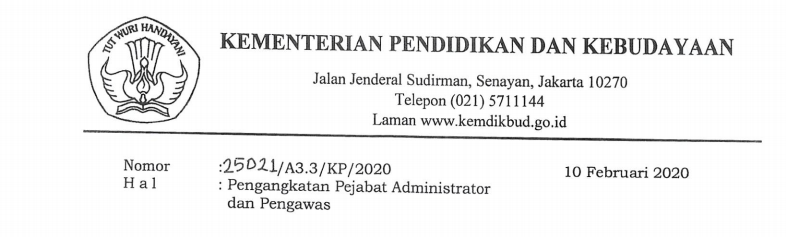 Pengangkatan Penjabat Administrator dan Pengawas