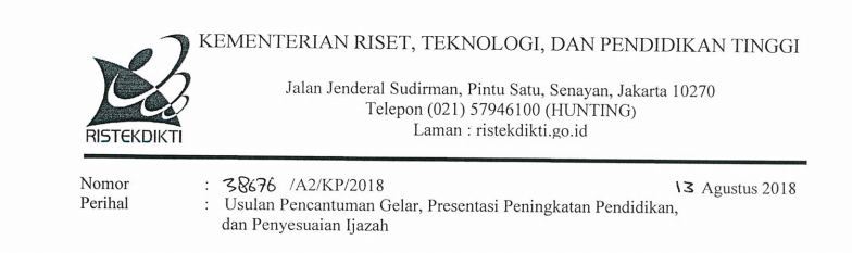 Usulan Pencantuman Gelar, Prestasi Peningkatan Pendidikan, dan Penyesuaian Ijazah