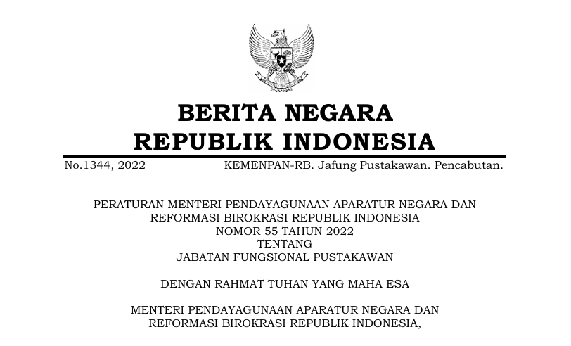 Jabatan Fungsional Pustakawan