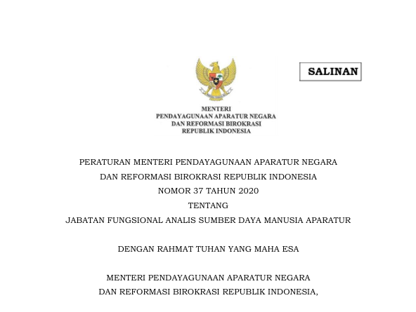 Jabatan Fungsional ASDM Aparatur