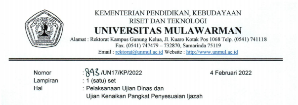Pelaksanaan Ujian Dinas dan Ujian Kenaikan Pangkat Penyesuaian Ijazah