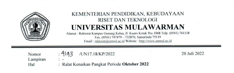 Ralat Kenaikan Pangkat Periode Oktober 2022